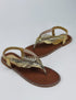 ARISTO GOLD TAŞLI SANDALET